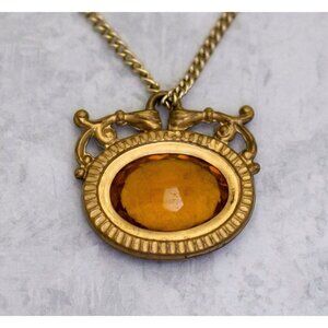 16 inch, Vintage Marmalade Victorian Choker Necklace - CL1